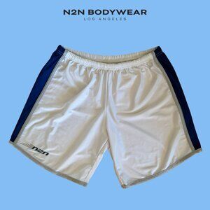N2N Bodywear White Gym Short Size XL